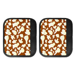 Chocolate And Milk Cow Print Handle Covers