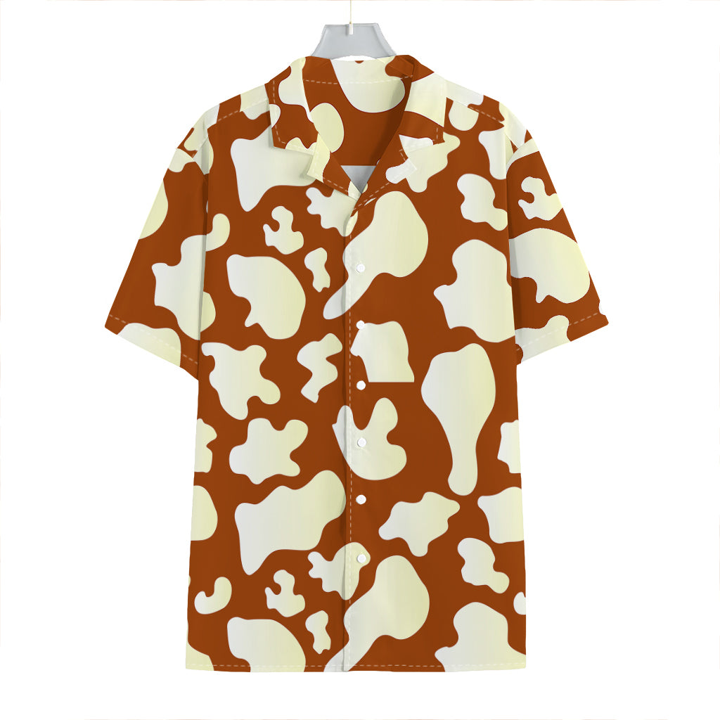 Chocolate And Milk Cow Print Hawaiian Shirt