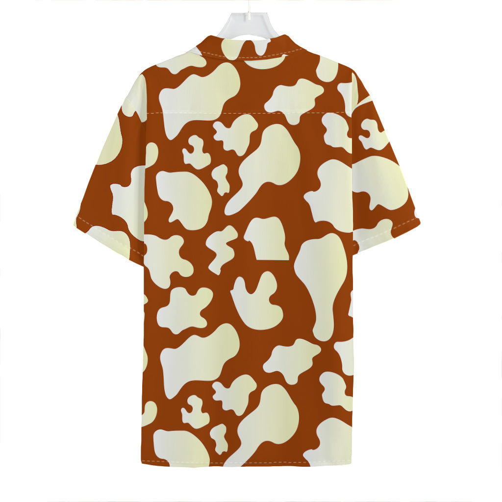 Chocolate And Milk Cow Print Hawaiian Shirt