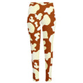 Chocolate And Milk Cow Print High-Waisted Pocket Leggings