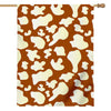 Chocolate And Milk Cow Print House Flag