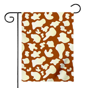 Chocolate And Milk Cow Print House Flag