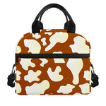 Chocolate And Milk Cow Print Insulated Lunch Bag