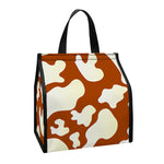 Chocolate And Milk Cow Print Insulated Lunch Tote
