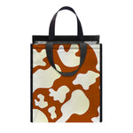 Chocolate And Milk Cow Print Insulated Lunch Tote