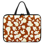 Chocolate And Milk Cow Print Laptop Sleeve With Handle
