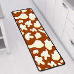 Chocolate And Milk Cow Print Long Kitchen Mat
