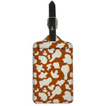 Chocolate And Milk Cow Print Luggage Tag