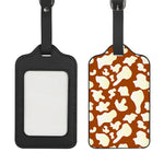 Chocolate And Milk Cow Print Luggage Tag