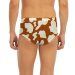 Chocolate And Milk Cow Print Men's Briefs
