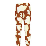 Chocolate And Milk Cow Print Men's leggings