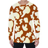 Chocolate And Milk Cow Print Men's Long Sleeve T-Shirt