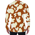 Chocolate And Milk Cow Print Men's Long Sleeve T-Shirt