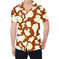 Chocolate And Milk Cow Print Men's Shirt