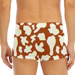 Chocolate And Milk Cow Print Men's Short Boxer Briefs