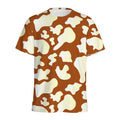 Chocolate And Milk Cow Print Men's Athletic T-Shirt