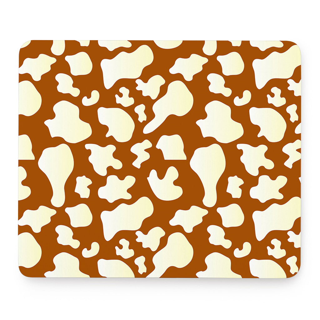 Chocolate And Milk Cow Print Mouse Pad