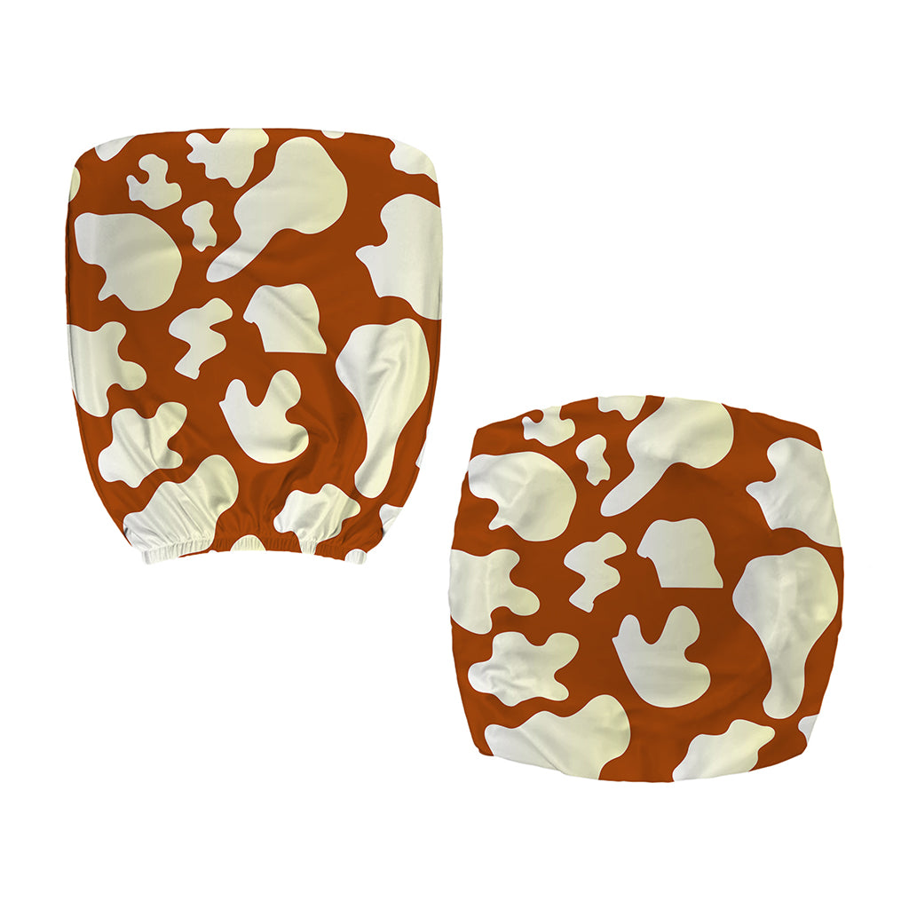 Chocolate And Milk Cow Print Office Chair Cover