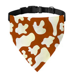 Chocolate And Milk Cow Print Over The Collar Dog Bandana