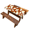 Chocolate And Milk Cow Print Picnic Table Cover