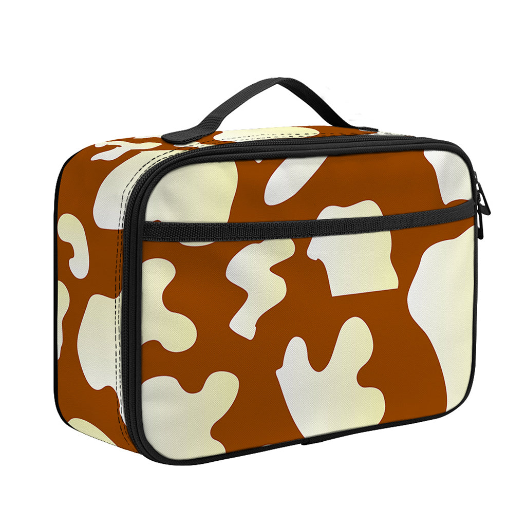 Chocolate And Milk Cow Print Portable Lunch Bag