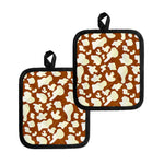 Chocolate And Milk Cow Print Pot Holders