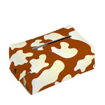 Chocolate And Milk Cow Print Rectangle Tissue Box Cover
