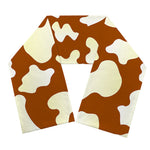 Chocolate And Milk Cow Print Scarf