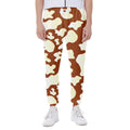 Chocolate And Milk Cow Print Joggers
