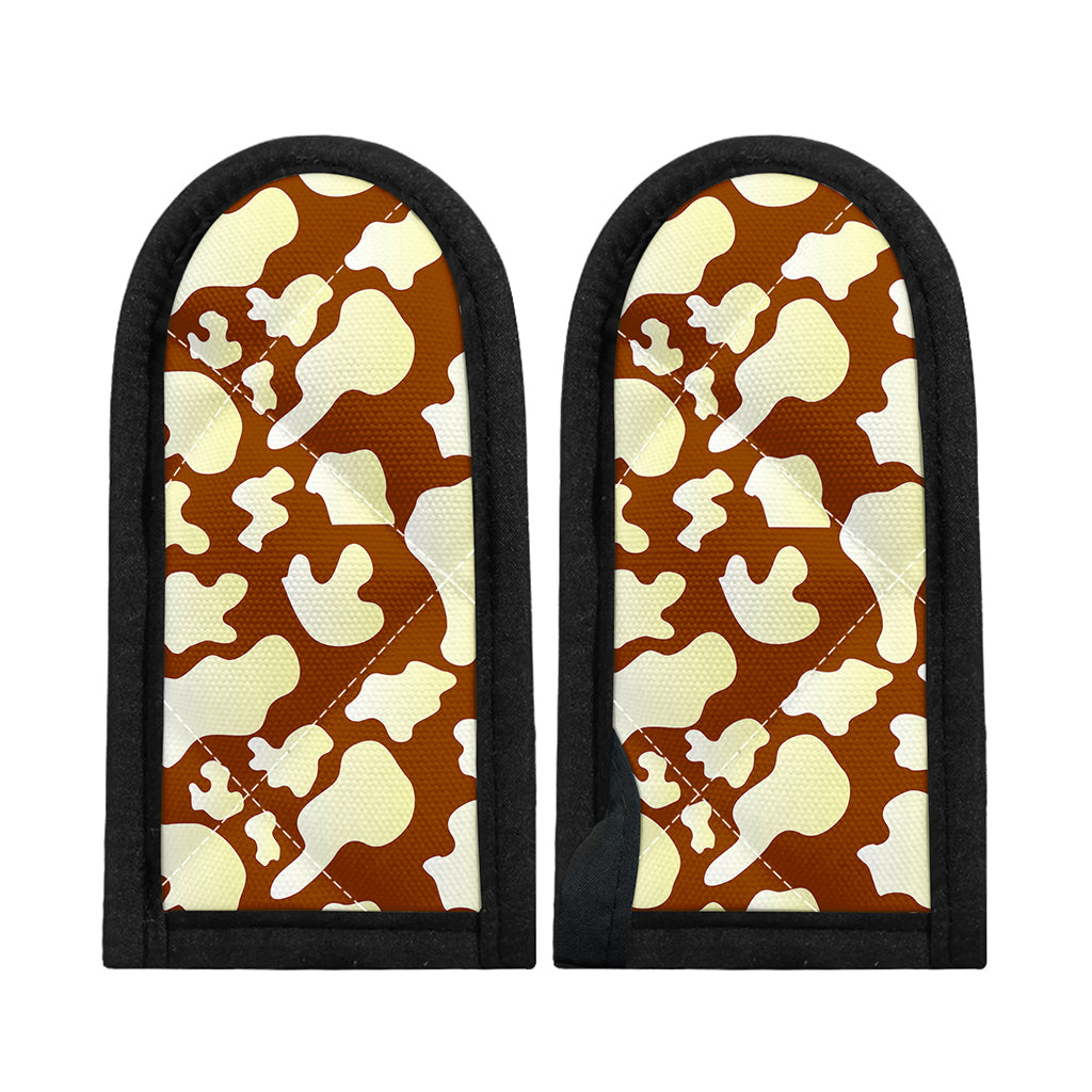 Chocolate And Milk Cow Print Skillet Handle Cover
