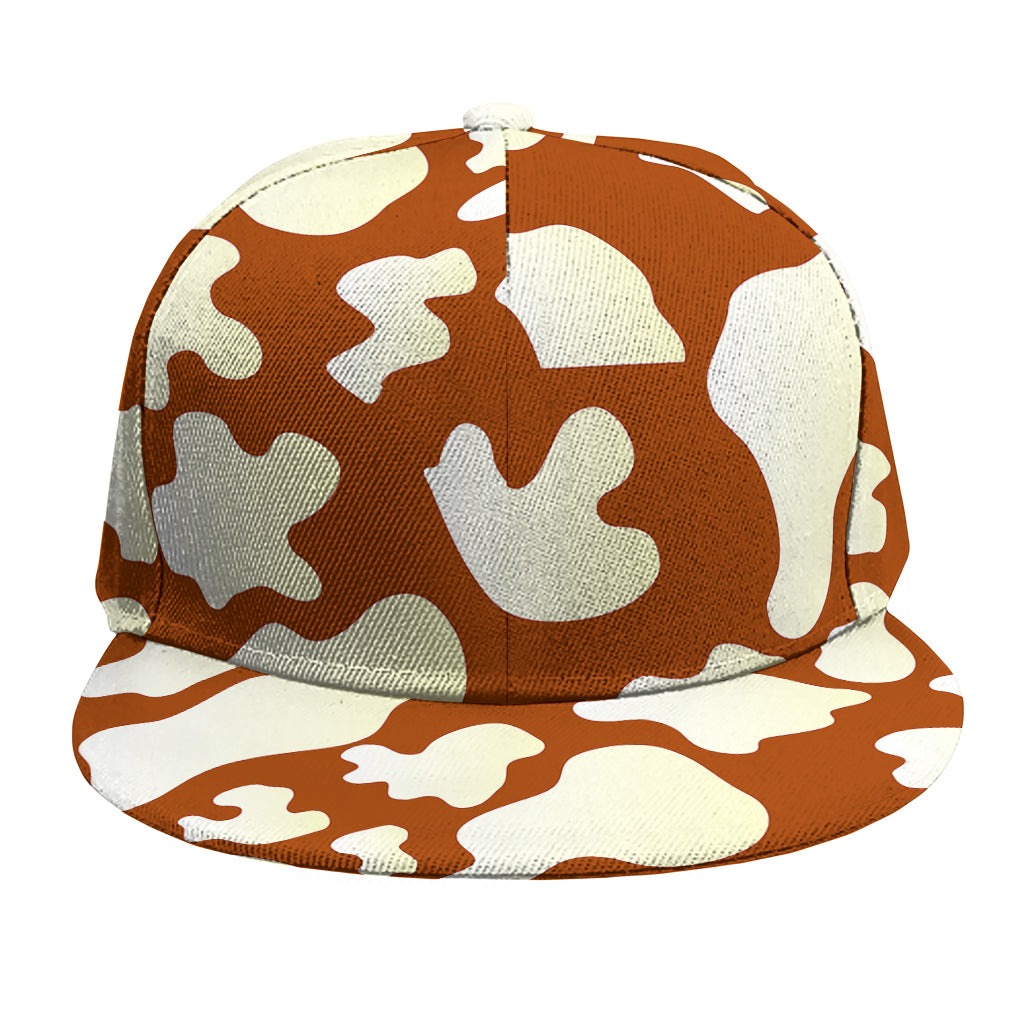 Chocolate And Milk Cow Print Snapback Cap