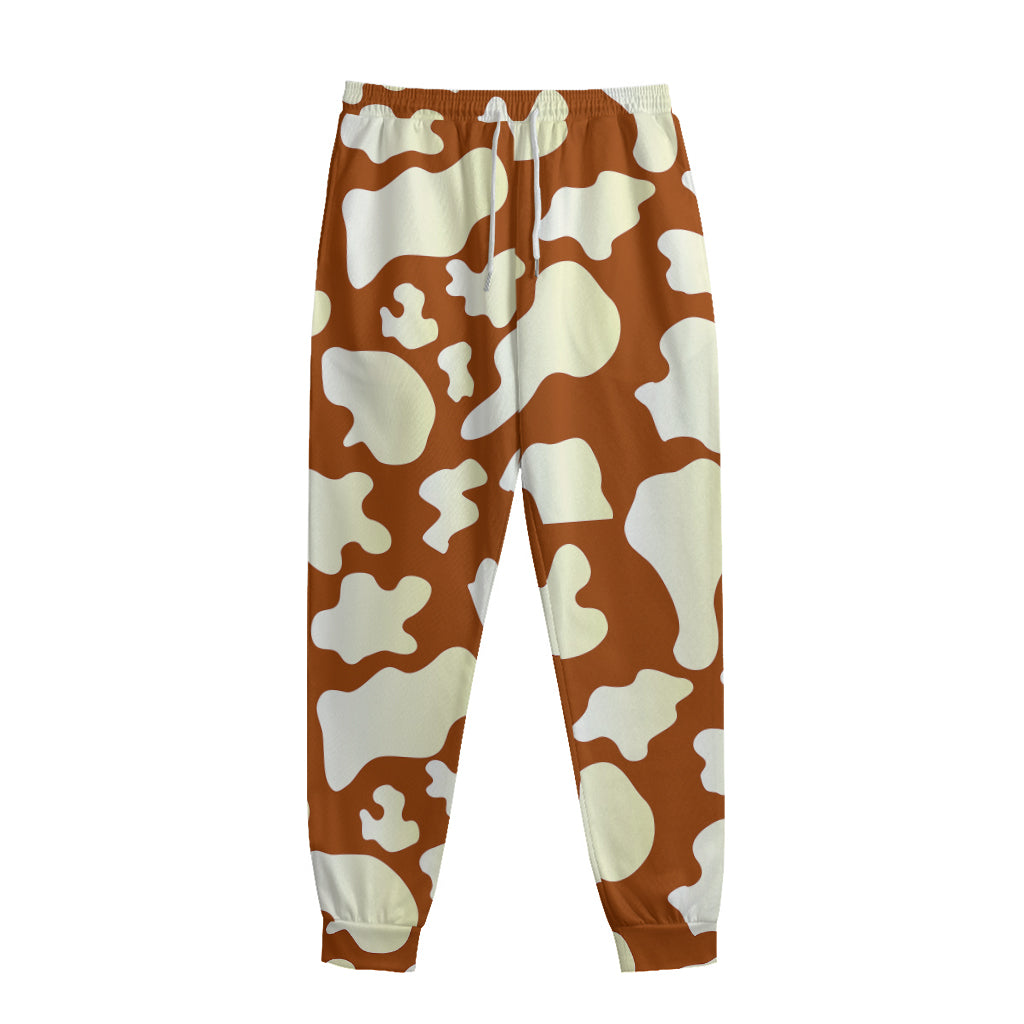 Chocolate And Milk Cow Print Sweatpants