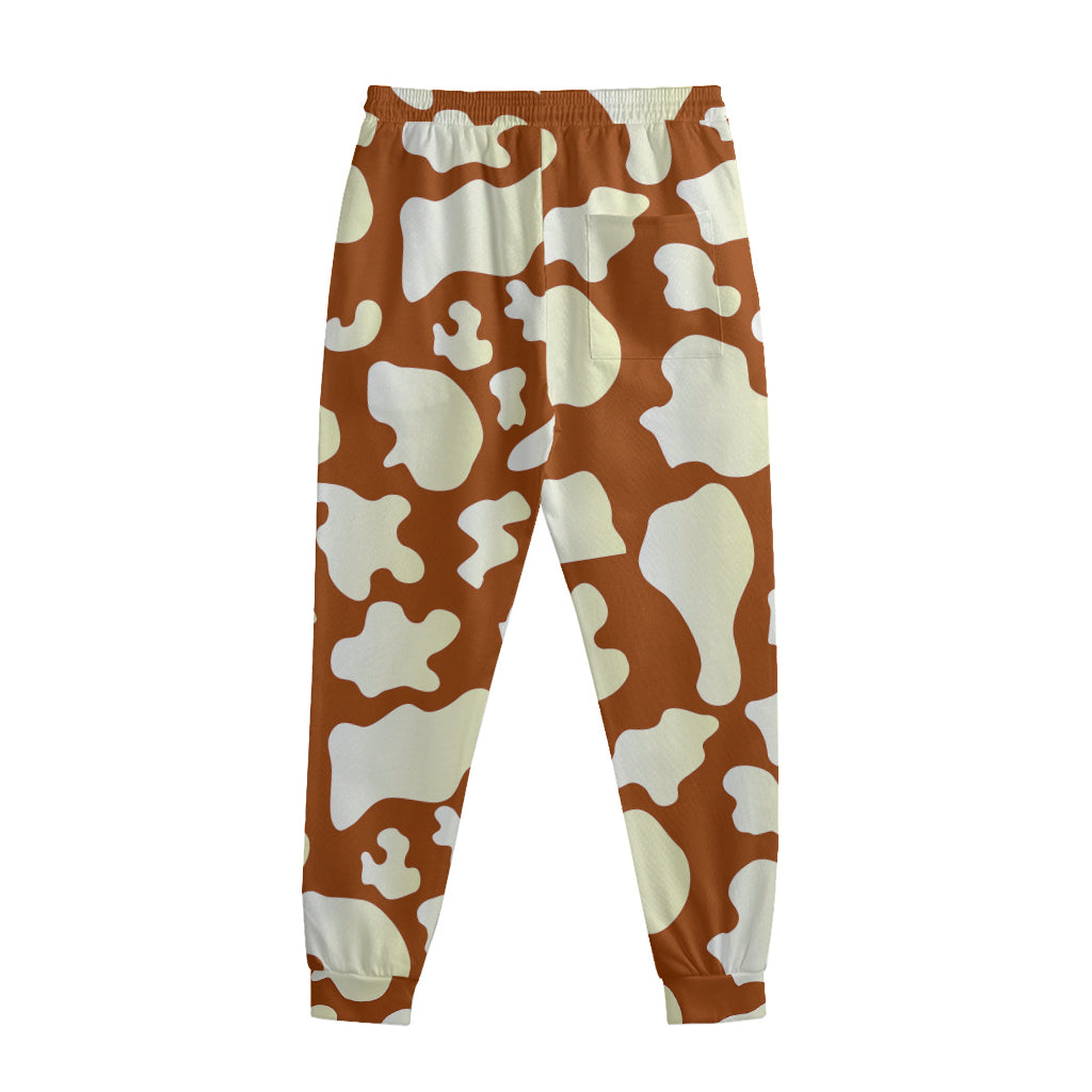 Chocolate And Milk Cow Print Sweatpants