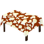 Chocolate And Milk Cow Print Tablecloth
