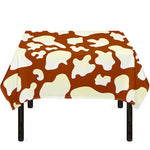 Chocolate And Milk Cow Print Tablecloth