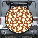 Chocolate And Milk Cow Print Tire Cover