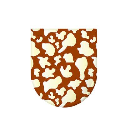 Chocolate And Milk Cow Print Toilet Lid Cover