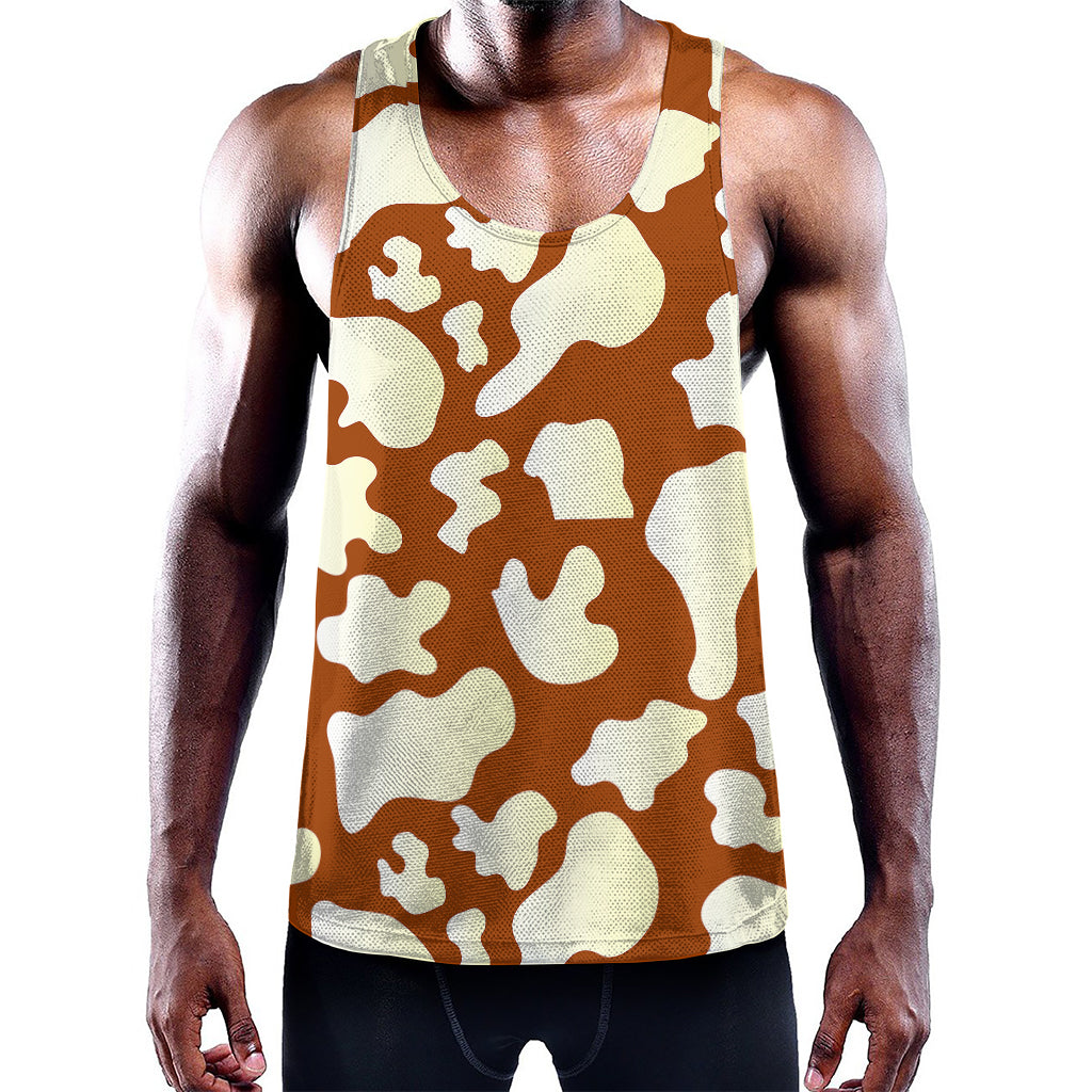 Chocolate And Milk Cow Print Training Tank Top