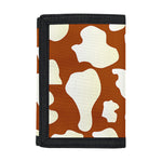 Chocolate And Milk Cow Print Trifold Wallet