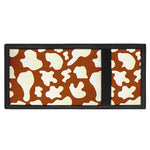 Chocolate And Milk Cow Print Trifold Wallet