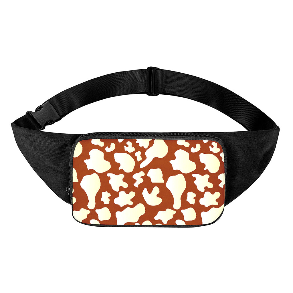 Chocolate And Milk Cow Print Waist Bag