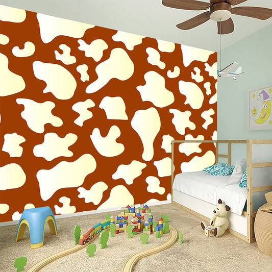 Chocolate And Milk Cow Print Wall Sticker