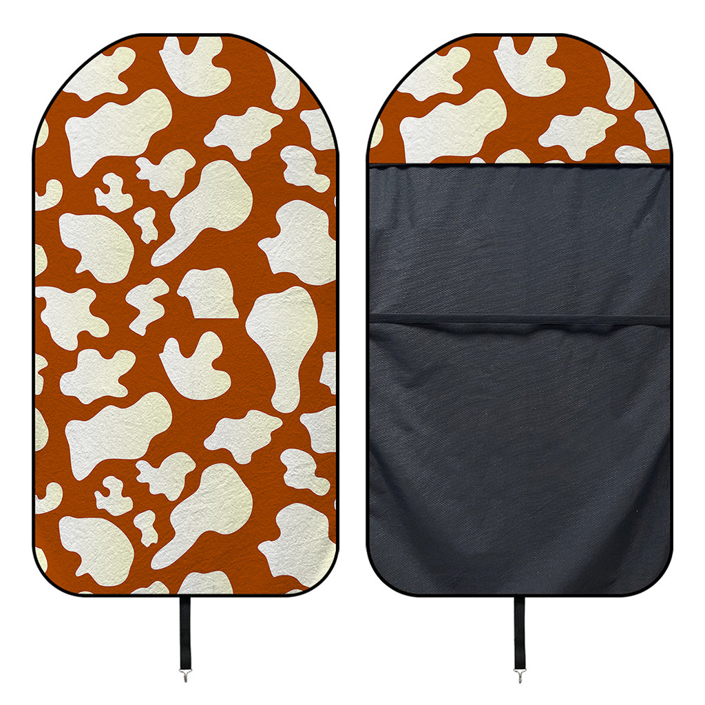 Chocolate And Milk Cow Print Waterproof Car Seat Cover