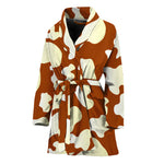 Chocolate And Milk Cow Print Women's Bathrobe