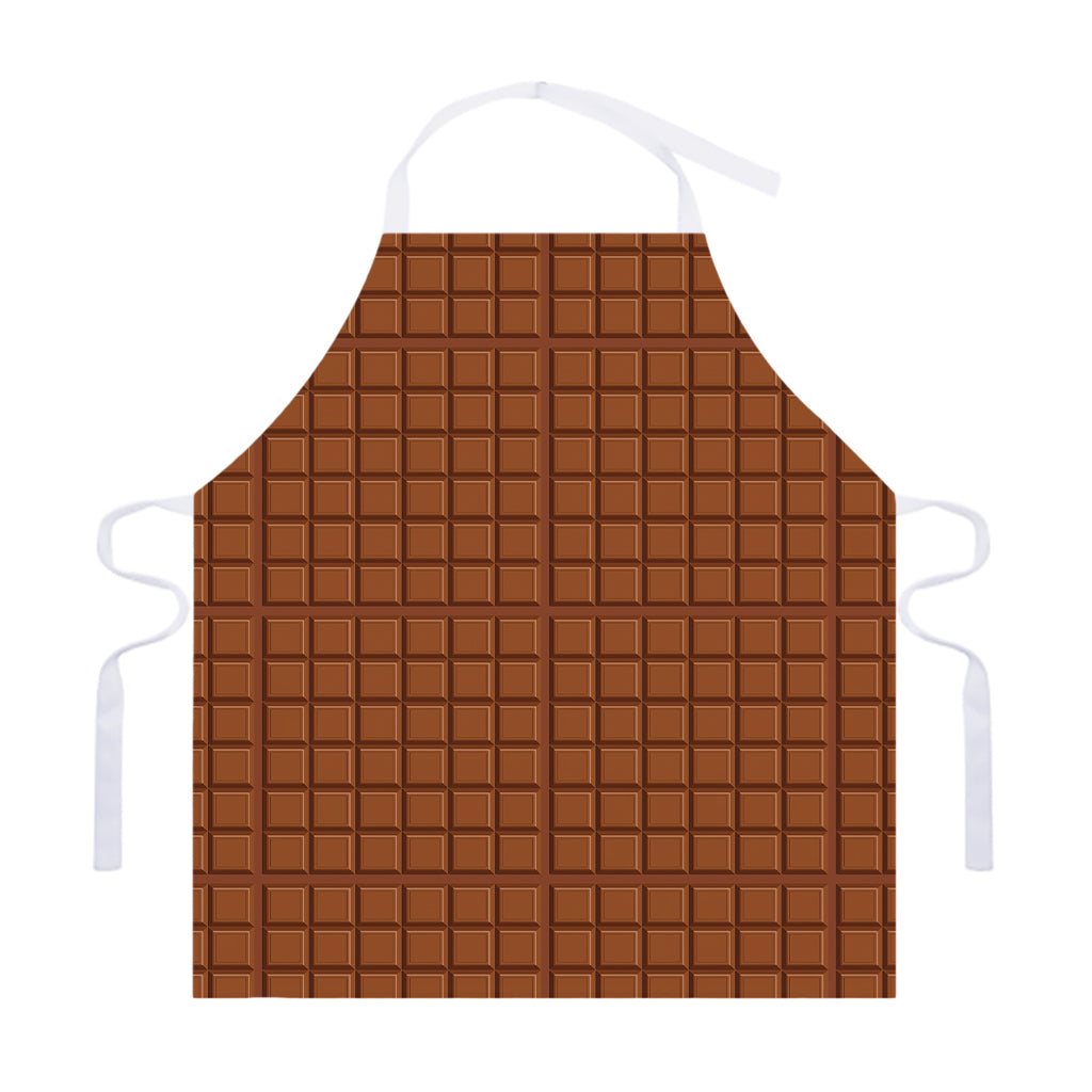 Chocolate Bar Pattern Print Adjustable Apron