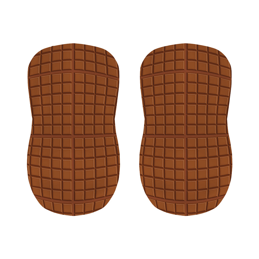 Chocolate Bar Pattern Print Bar Stool Covers