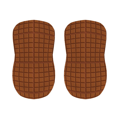 Chocolate Bar Pattern Print Bar Stool Covers