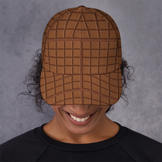Chocolate Bar Pattern Print Baseball Cap