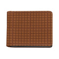 Chocolate Bar Pattern Print Bifold Wallet