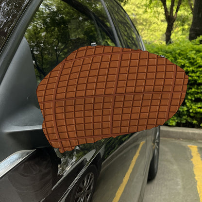 Chocolate Bar Pattern Print Car Side Mirror Covers